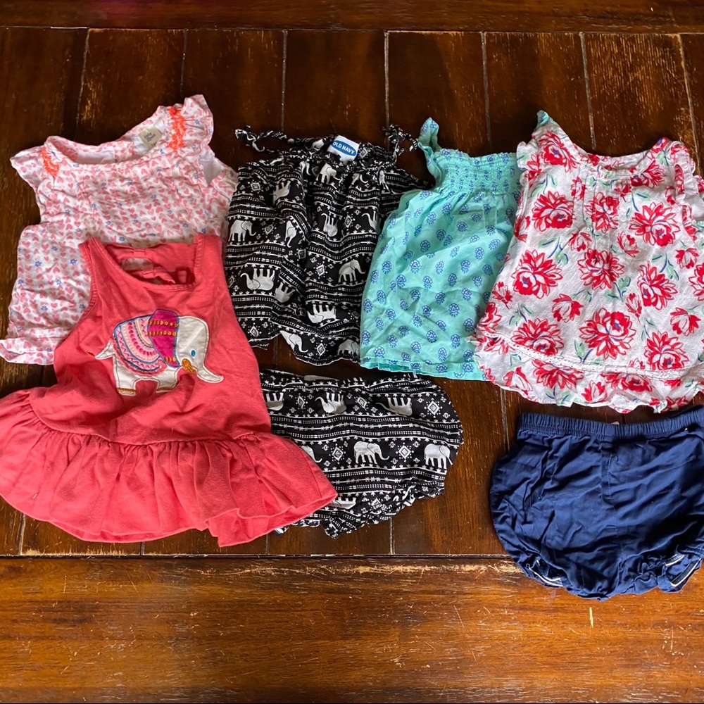 Girls 18month summer bundle tank tops bloomers